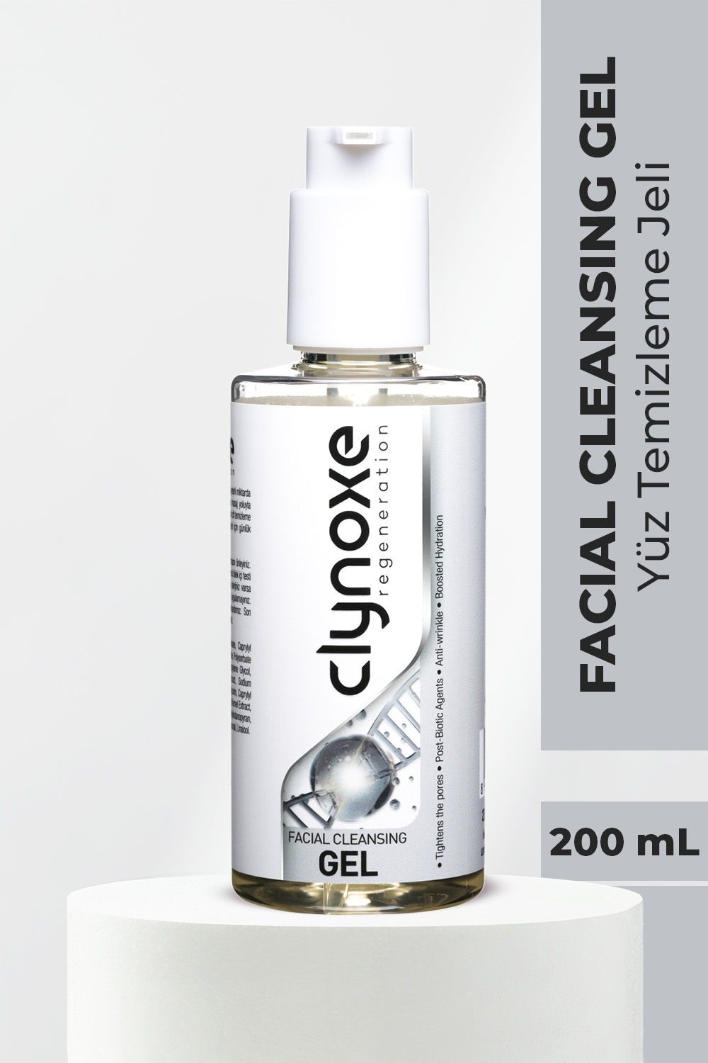 1-Jel Clynoxe Yüz Temizleme Jeli, 200 ml
