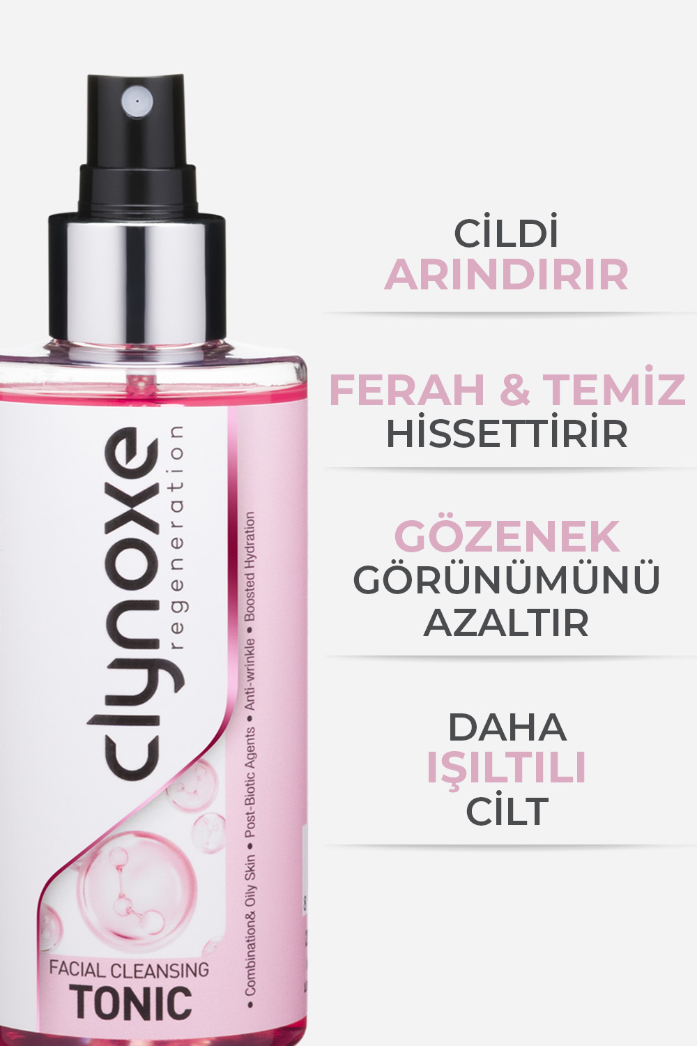 4-Tonic-Faydalar Clynoxe Yüz Temizleme Toniği, 200 ml