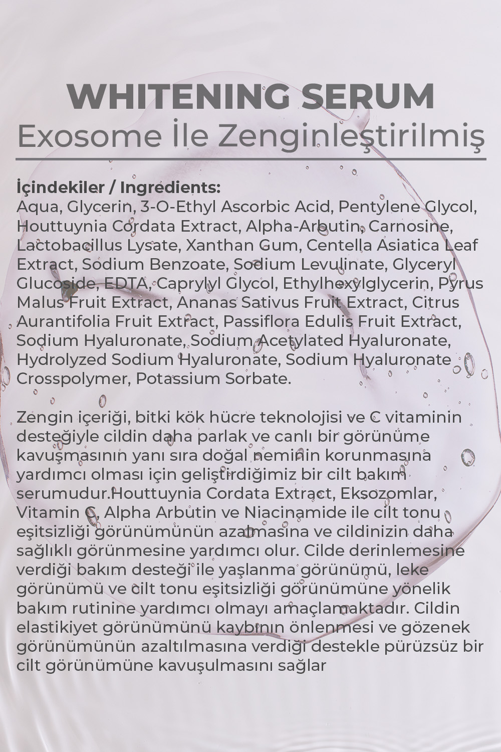 Whıtenıng serum 6 Clynoxe Whitening Serum, Aydınlatıcı & Cilt Tonu Görünümü Eşitleyici Yüz Serumu 30 mL